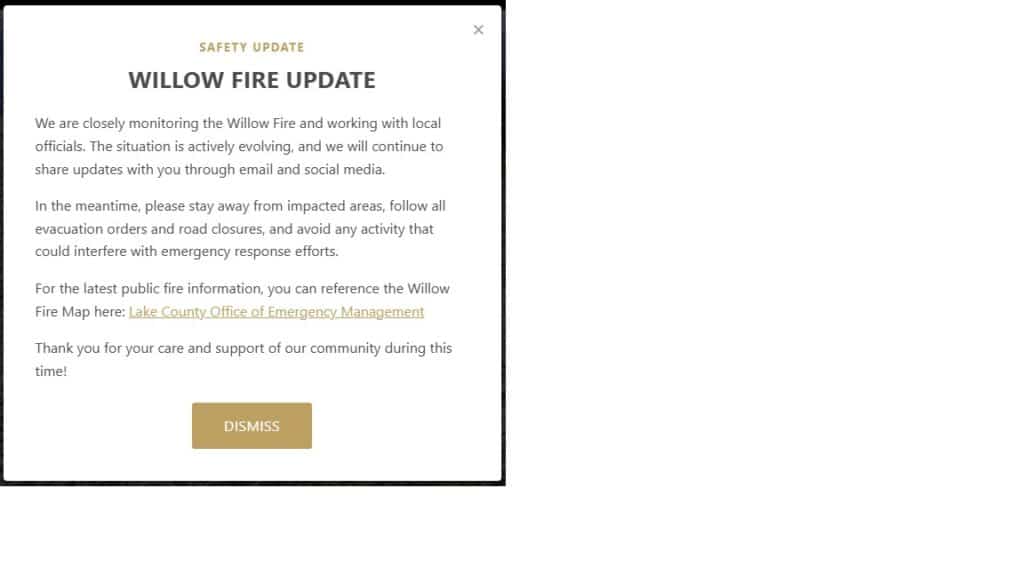 Leadville cancel willow fire